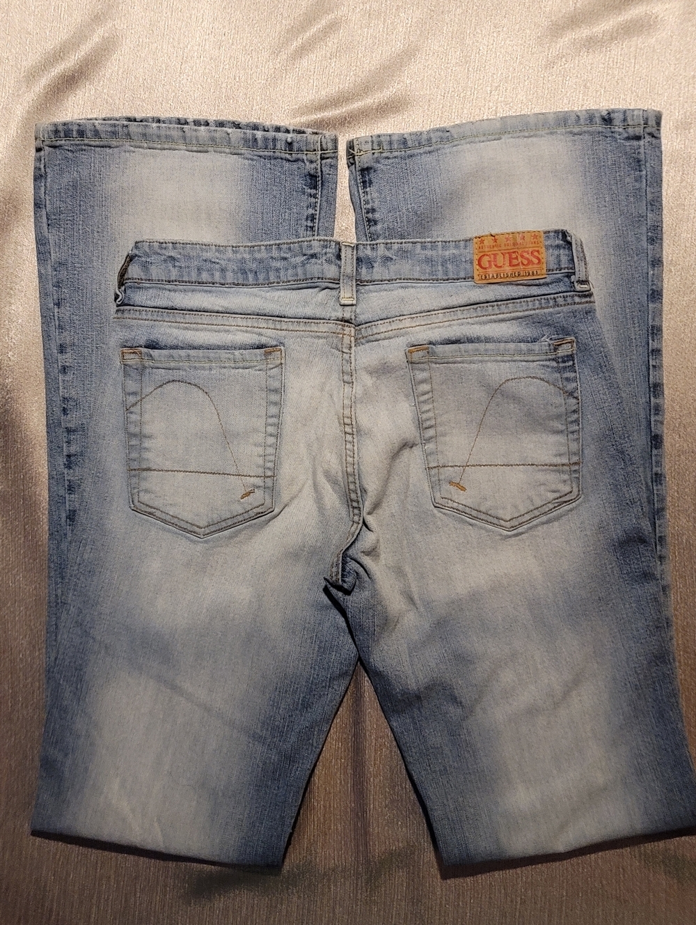GUESS Womens Light Blue Bootcut Jeans